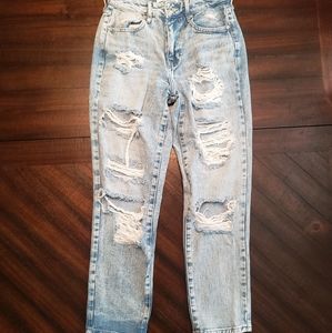 Pacsun high rise distressed mom jeans size 24